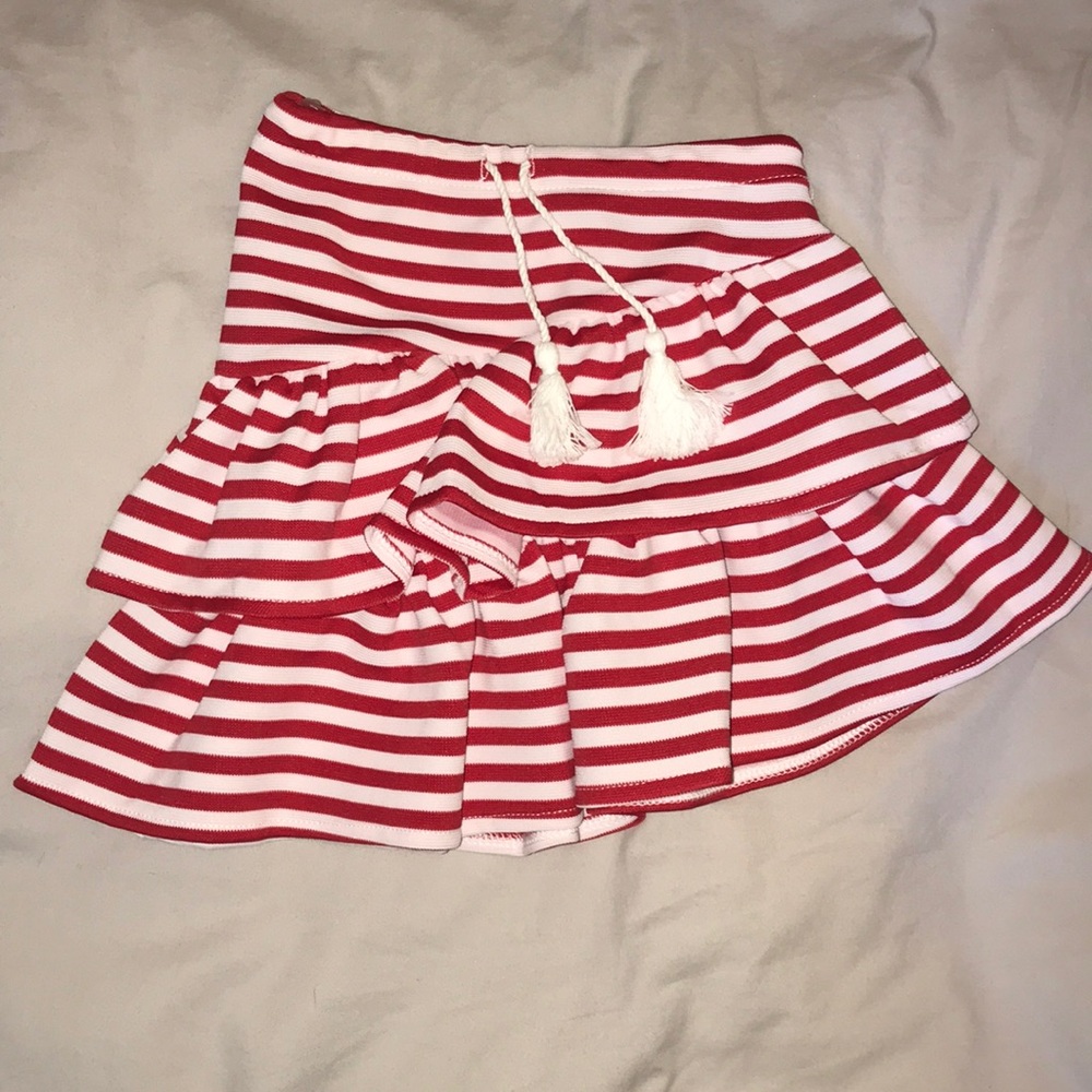 NWOT Asymmetrical Striped Skirt